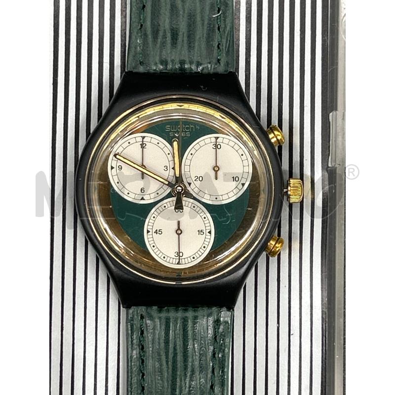 OROLOGIO SWATCH CINTURINO PELLE VERDE | Mercatino dell'Usato Burolo 2