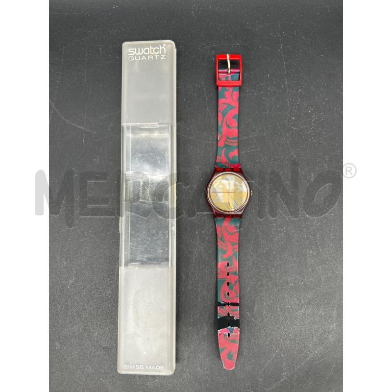 OROLOGIO SWATCH CINTURINO ROSSO VERDE | Mercatino dell'Usato Burolo 1