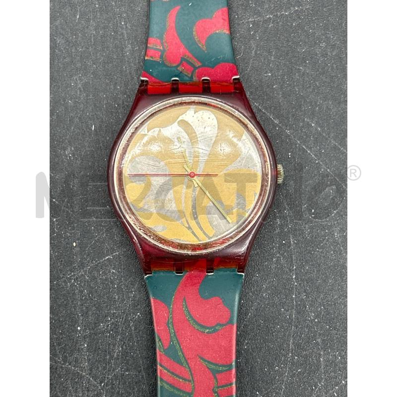 OROLOGIO SWATCH CINTURINO ROSSO VERDE | Mercatino dell'Usato Burolo 2