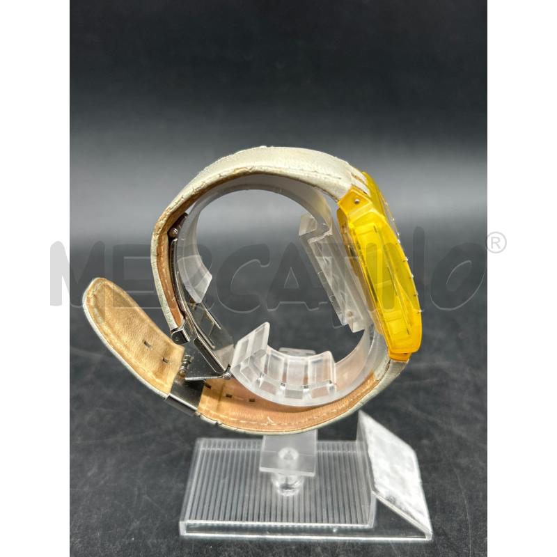 OROLOGIO SWATCH GIALLO CON BRILLANTINI | Mercatino dell'Usato Burolo 3