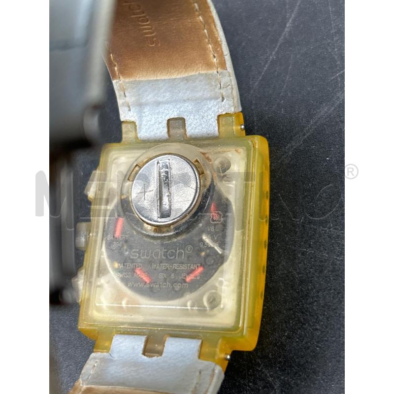 OROLOGIO SWATCH GIALLO CON BRILLANTINI | Mercatino dell'Usato Burolo 4