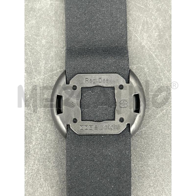 OROLOGIO SWATCH NERO QUADRO BIANCO  | Mercatino dell'Usato Burolo 3