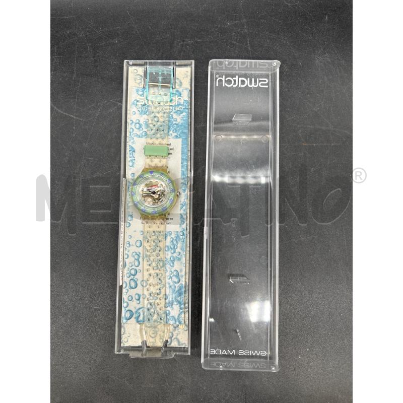 OROLOGIO SWATCH SCUBA CINTURINO GOMMA TRASPARENTE  | Mercatino dell'Usato Burolo 1