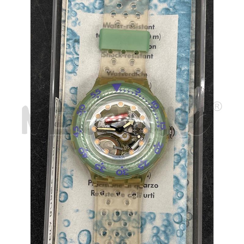 OROLOGIO SWATCH SCUBA CINTURINO GOMMA TRASPARENTE  | Mercatino dell'Usato Burolo 2