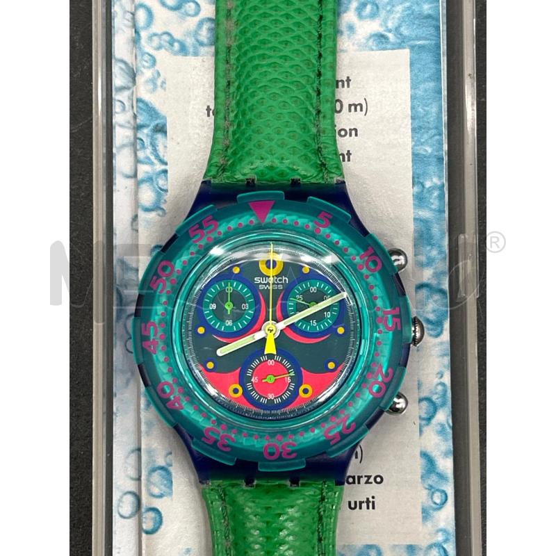 OROLOGIO SWATCH SCUBA CINTURINO VERDE | Mercatino dell'Usato Burolo 2