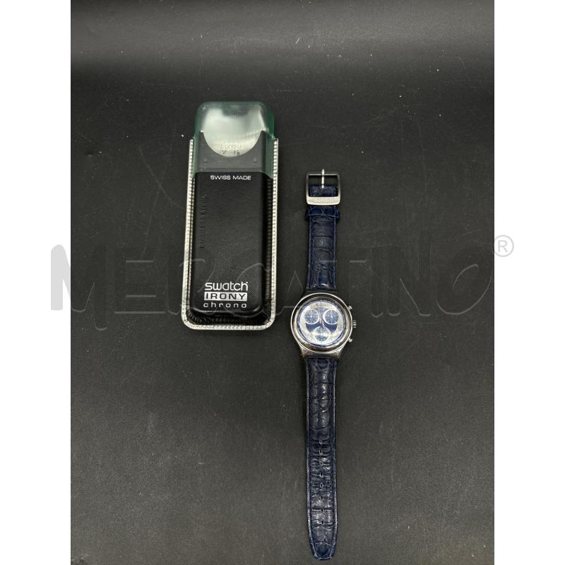 OROLOGIO SWATCH SEATRIP BLU CINTURINO PELLE | Mercatino dell'Usato Burolo 1