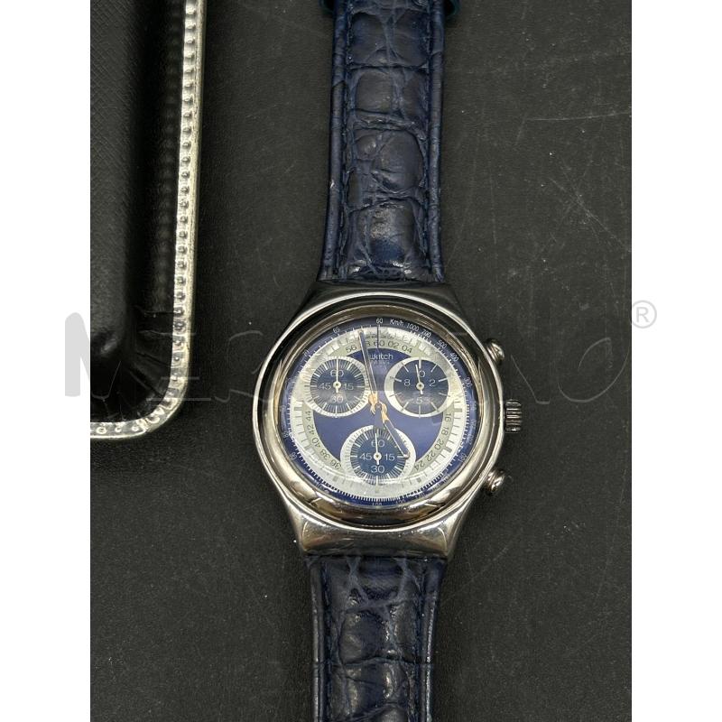 OROLOGIO SWATCH SEATRIP BLU CINTURINO PELLE | Mercatino dell'Usato Burolo 2