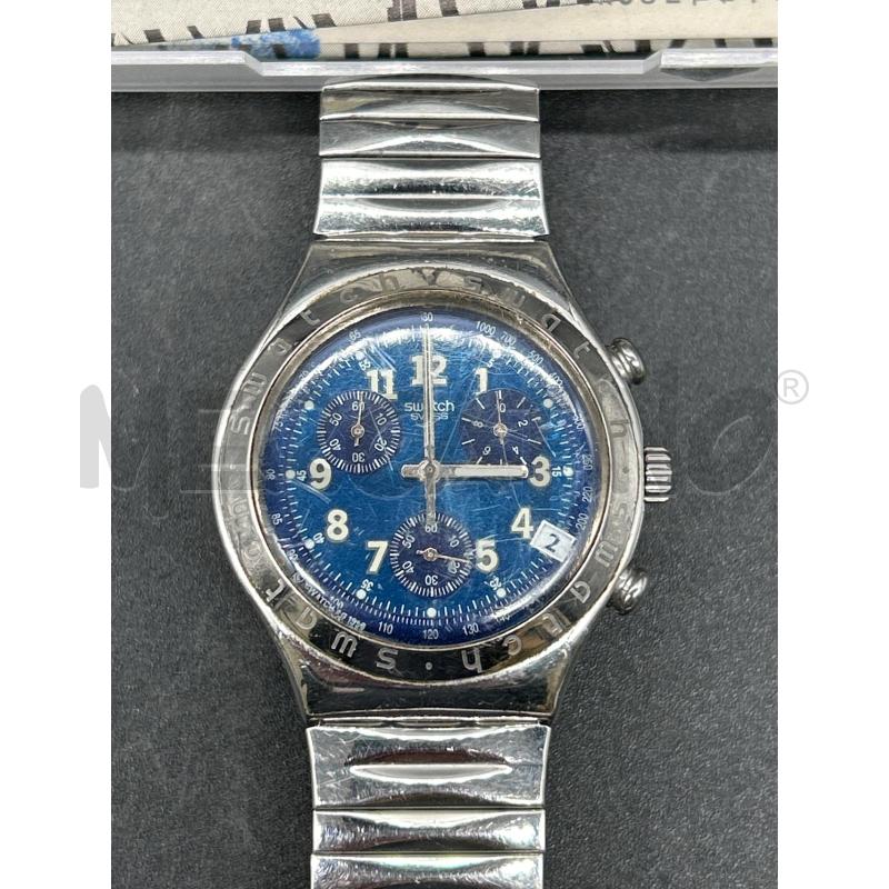 OROLOGIO WATCH QUADRO BLU CINTURINO METALLO | Mercatino dell'Usato Burolo 2