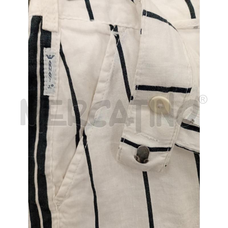 PANTALONE DONNA ARMANI  JEANS BIANCO RIGHE NERE | Mercatino dell'Usato Burolo 3