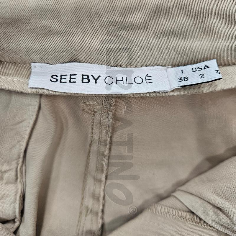 PANTALONE DONNA CLHOÈ BEIGE  | Mercatino dell'Usato Burolo 4