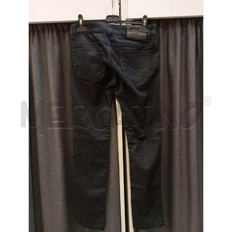 PANTALONE DONNA GUCCI BLU NRILLANTINI ELASTICIZZATO | Mercatino dell'Usato Burolo 3