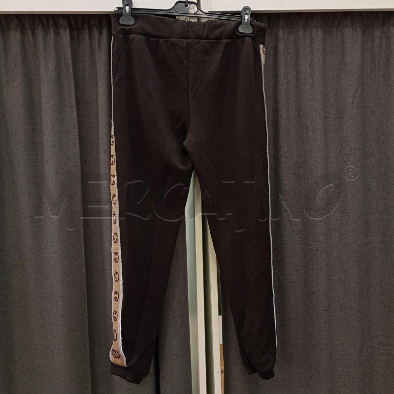 PANTALONE DONNA GUCCI MARRONE ELASTICIZZATA CON TASCA | Mercatino dell'Usato Burolo 2
