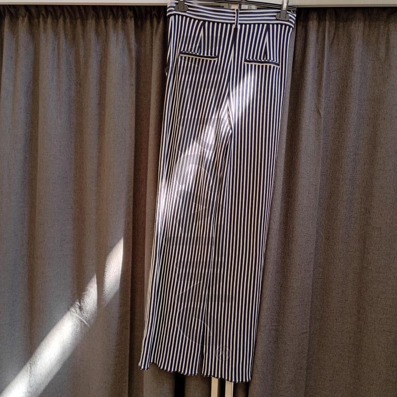 PANTALONE DONNA MARELLA BIANCO NERO ELASTICIZZATO ZAMPA | Mercatino dell'Usato Burolo 2