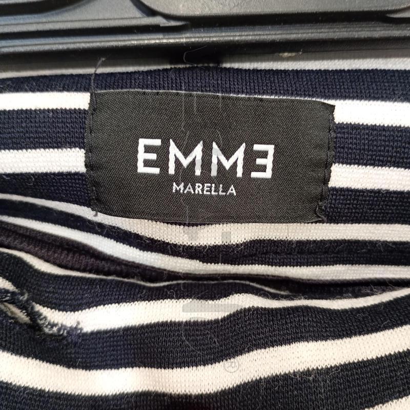 PANTALONE DONNA MARELLA BIANCO NERO ELASTICIZZATO ZAMPA | Mercatino dell'Usato Burolo 4