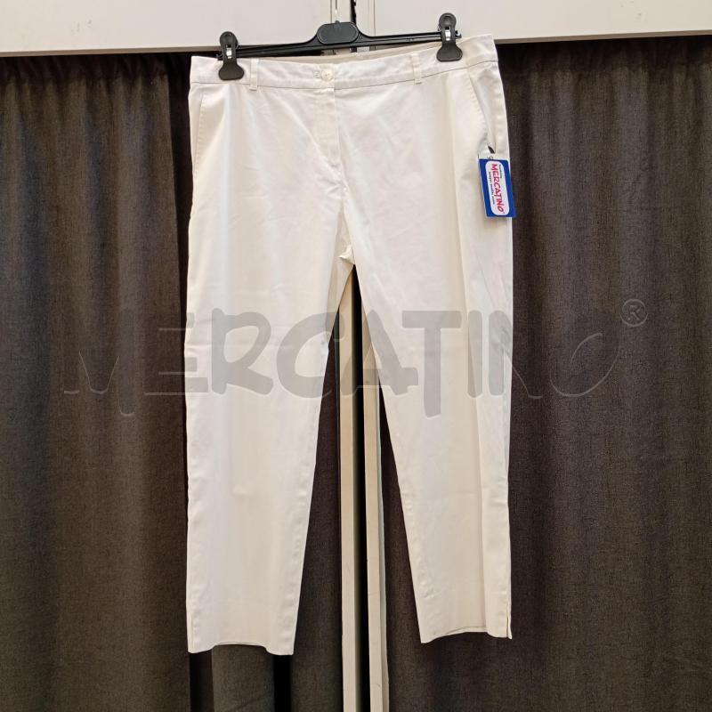 PANTALONE DONNA MAXMARA BIANCO | Mercatino dell'Usato Burolo 1