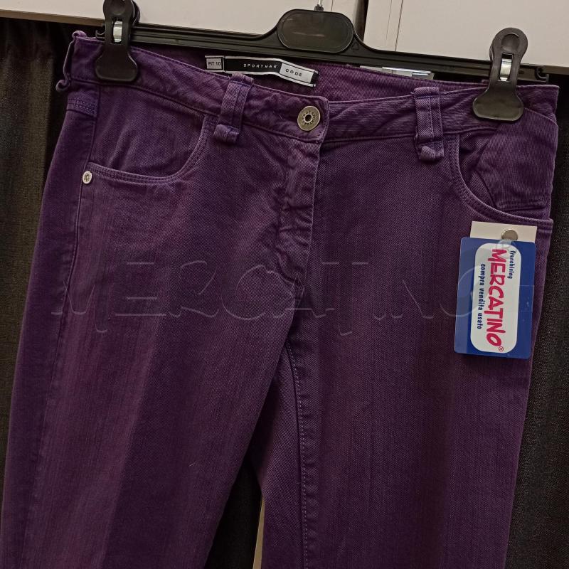 PANTALONE DONNA MAXMARA VIOLA PASTELLO | Mercatino dell'Usato Burolo 3
