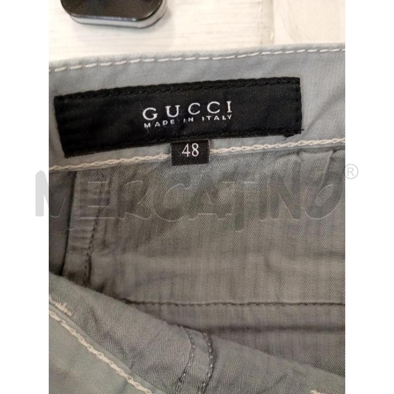 PANTALONE UOMO GUCCI AZZURRO CHIARO COTON | Mercatino dell'Usato Burolo 4