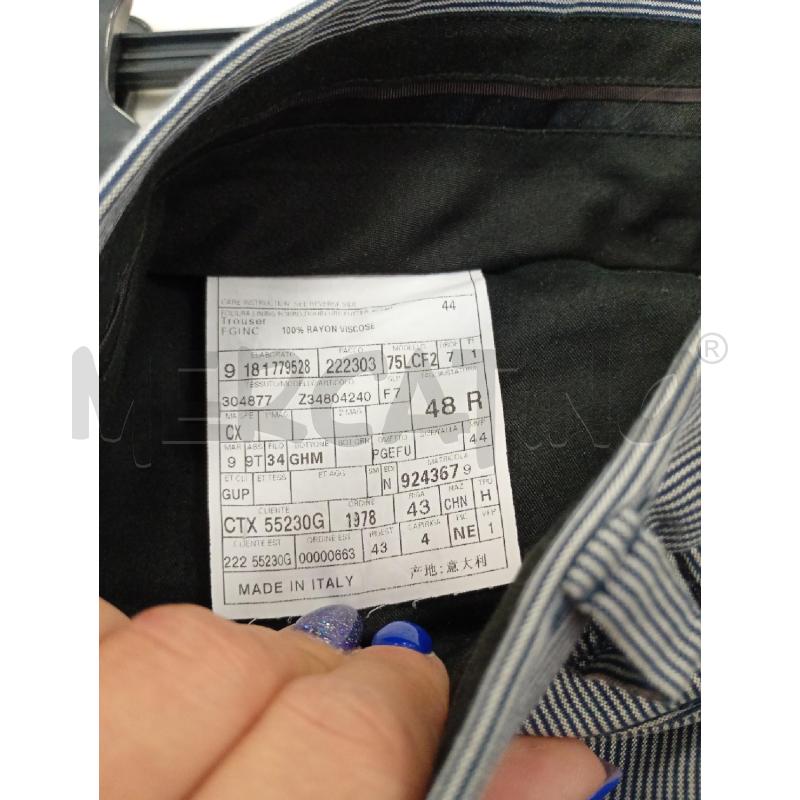 PANTALONE UOMO GUCCI BIANCO BLU RIGHE ORIZZONTALI | Mercatino dell'Usato Burolo 4