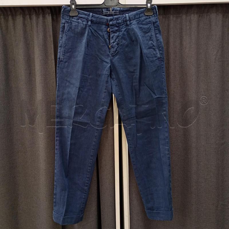 PANTALONE UOMO INCOTEX BLU NAVI MELANGE VITA BASSA | Mercatino dell'Usato Burolo 1