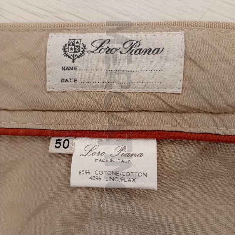 PANTALONE UOMO LORO PIANA BEIGE COTONE  | Mercatino dell'Usato Burolo 5
