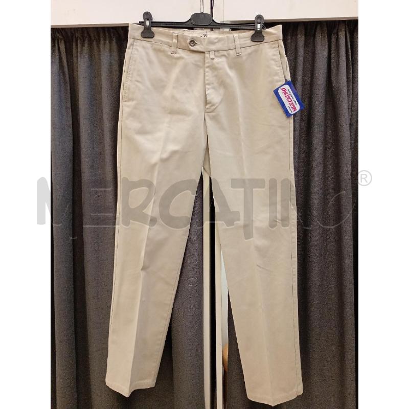 PANTALONE UOMO ZEGNA BEIGE COTONE PESANTE | Mercatino dell'Usato Burolo 1