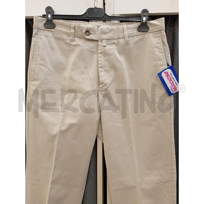 PANTALONE UOMO ZEGNA BEIGE COTONE PESANTE | Mercatino dell'Usato Burolo 2