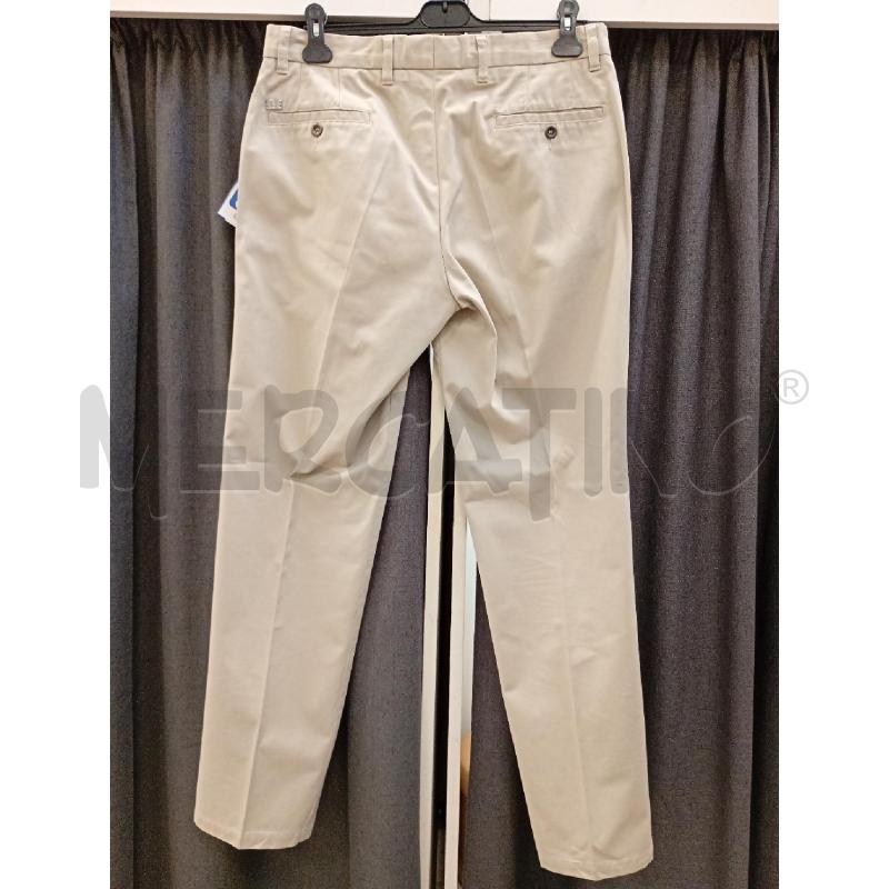 PANTALONE UOMO ZEGNA BEIGE COTONE PESANTE | Mercatino dell'Usato Burolo 3