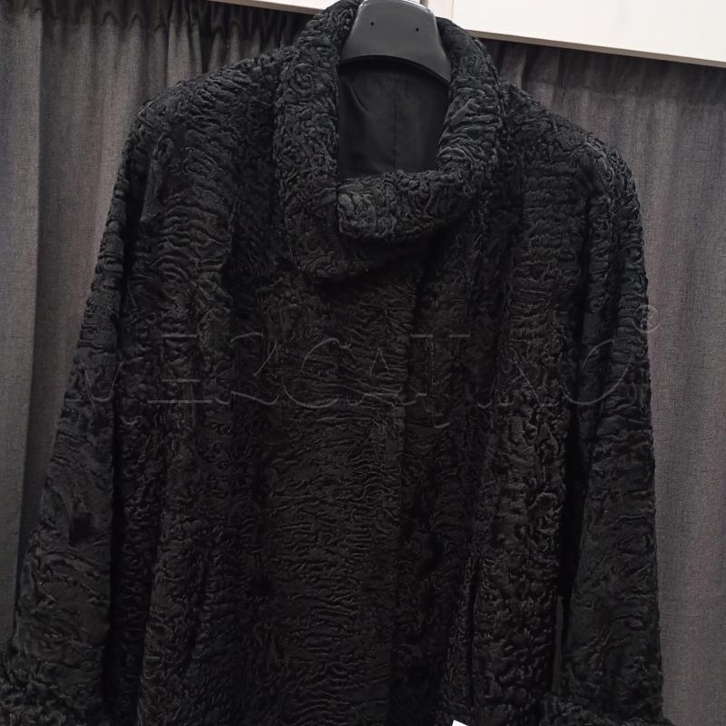 PELLICCIA ASTRAKAN NERO OVERSIZE | Mercatino dell'Usato Burolo 3