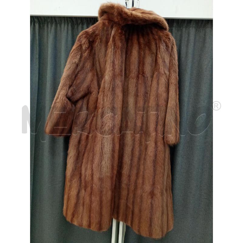 PELLICCIA A CAPPOTTO LUNGO PELLICCIA DI VISONE | Mercatino dell'Usato Burolo 3