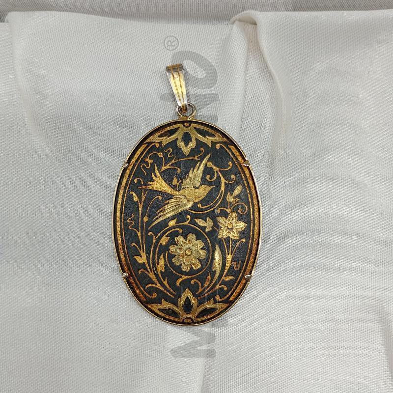 PENDENTE TOLEDO DORATO NERO  | Mercatino dell'Usato Burolo 1