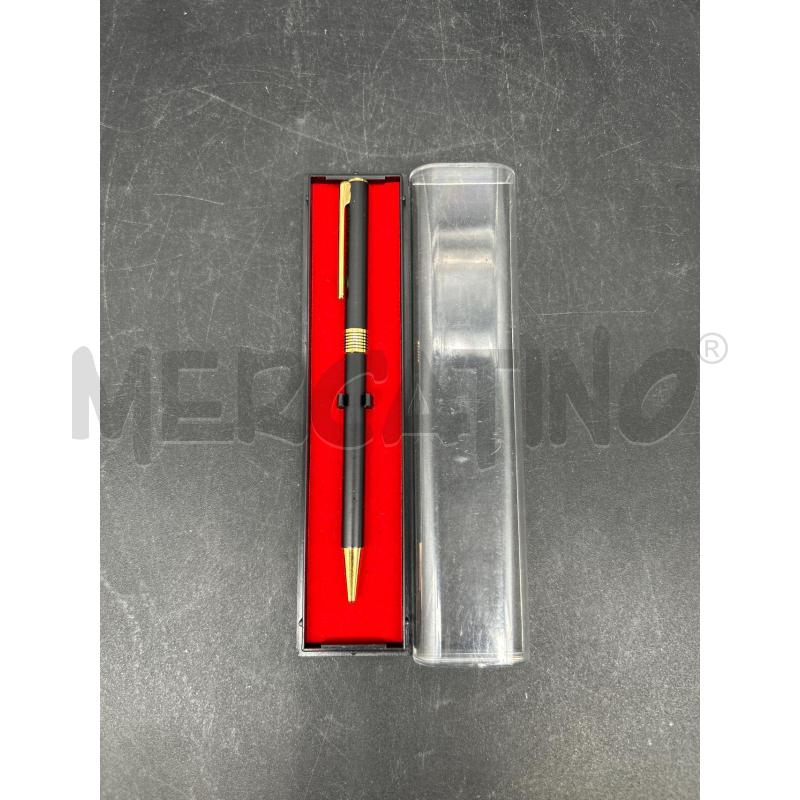 PENNA A SFERA NERA DORATA + SCATOLA | Mercatino dell'Usato Burolo 1