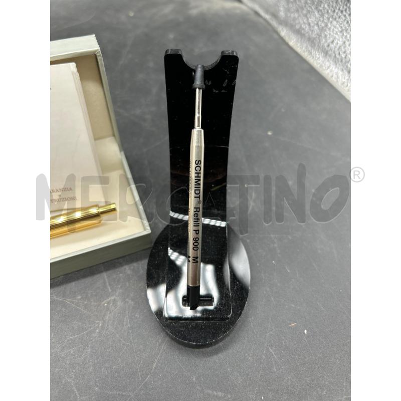 PENNA DA COLLEZIONE COLUMBUS DORATA + SCATOLA + RICAMBIO | Mercatino dell'Usato Burolo 3