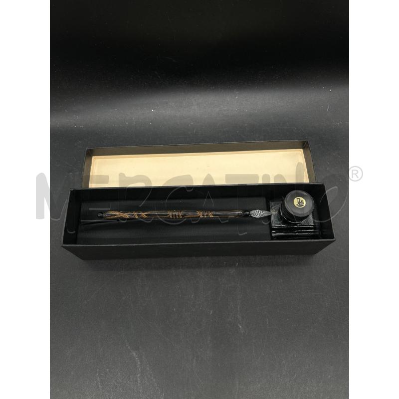 PENNA IN VETRO INCHIOSTRO + SCATOLA | Mercatino dell'Usato Burolo 1