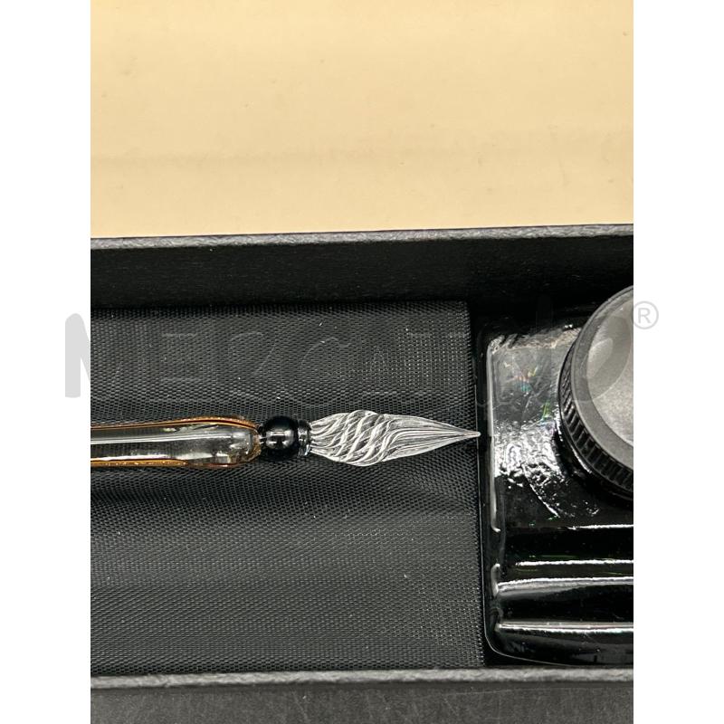 PENNA IN VETRO INCHIOSTRO + SCATOLA | Mercatino dell'Usato Burolo 2