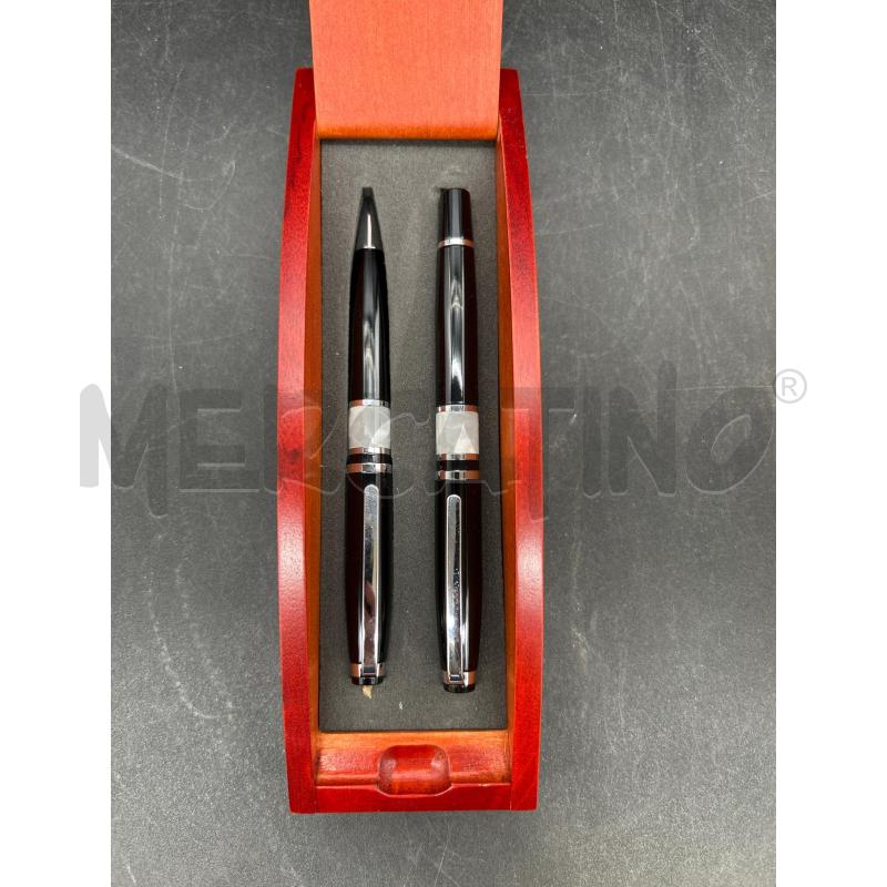 PENNA STILOGRAFICA + PENNA SFERA + CUSTODIA LEGNO | Mercatino dell'Usato Burolo 2