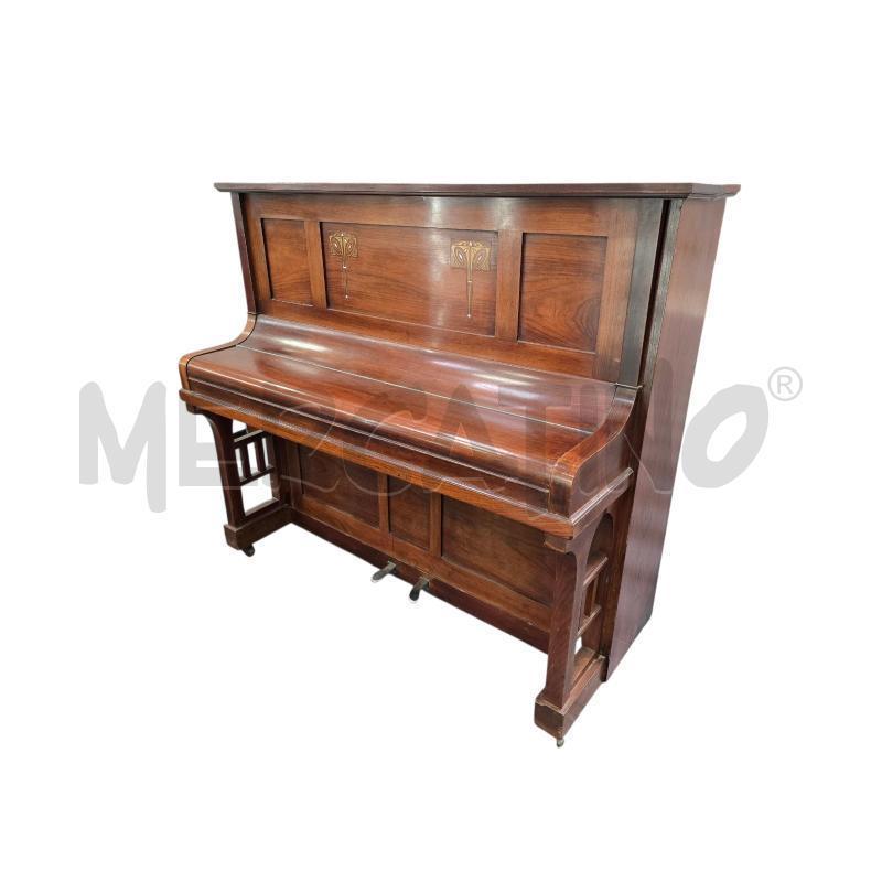 PIANOFORTE VERTICALE LEGNO WEISSBROD TELAIO GHISA COMPLETA MARTELLIERA NUOVA ABEL TASTI EBANO PERFET | Mercatino dell'Usato Burolo 3