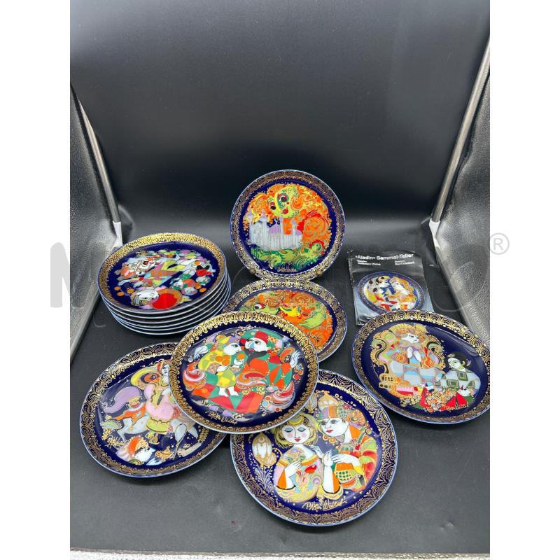PIATTI PZ. 12 COLLEZIONE ALADIN SAMMEL TELLER | Mercatino dell'Usato Burolo 1