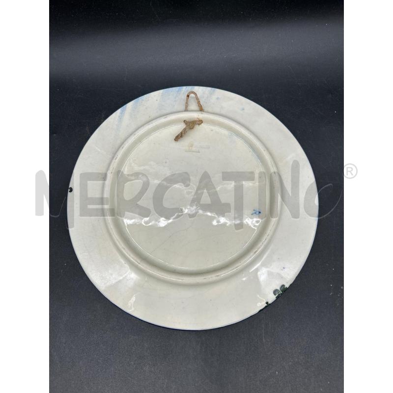 PIATTO CERAMICA BLU VERDE GIALLO | Mercatino dell'Usato Burolo 2