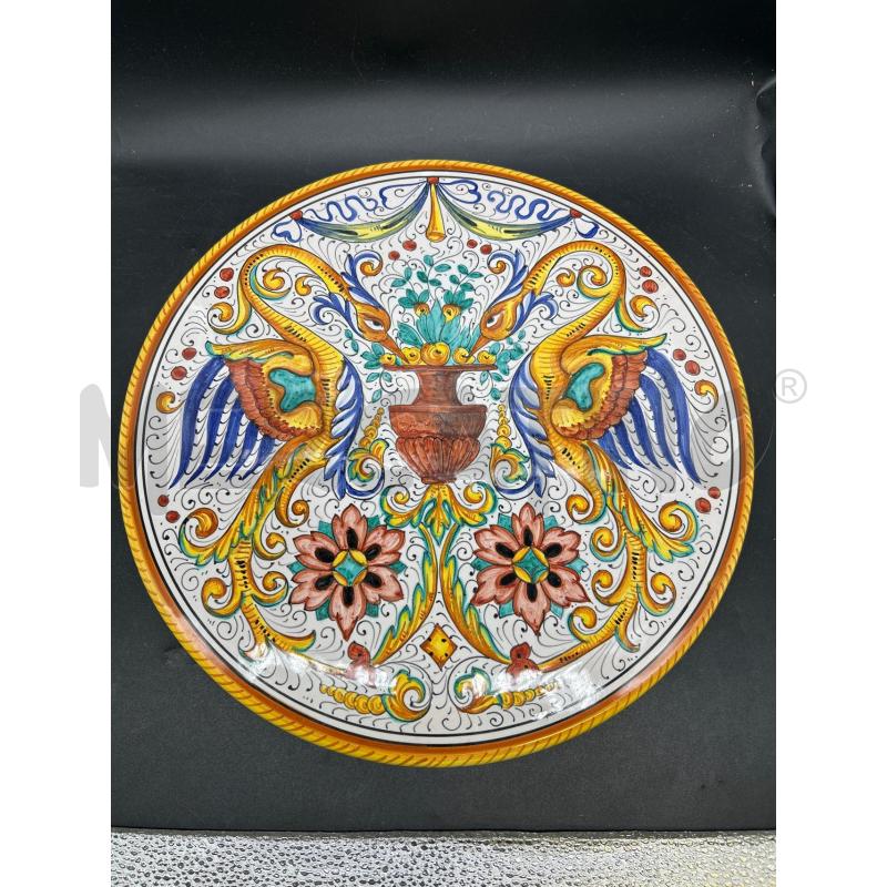 PIATTO CERAMICA DERUTA GIALLA BLU | Mercatino dell'Usato Burolo 1