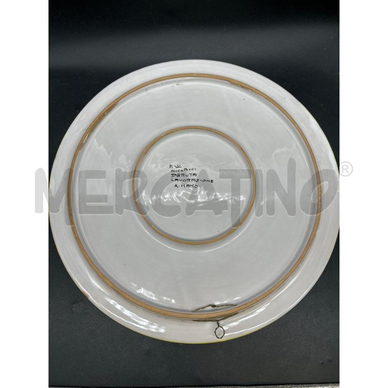 PIATTO CERAMICA DERUTA GIALLA BLU | Mercatino dell'Usato Burolo 2