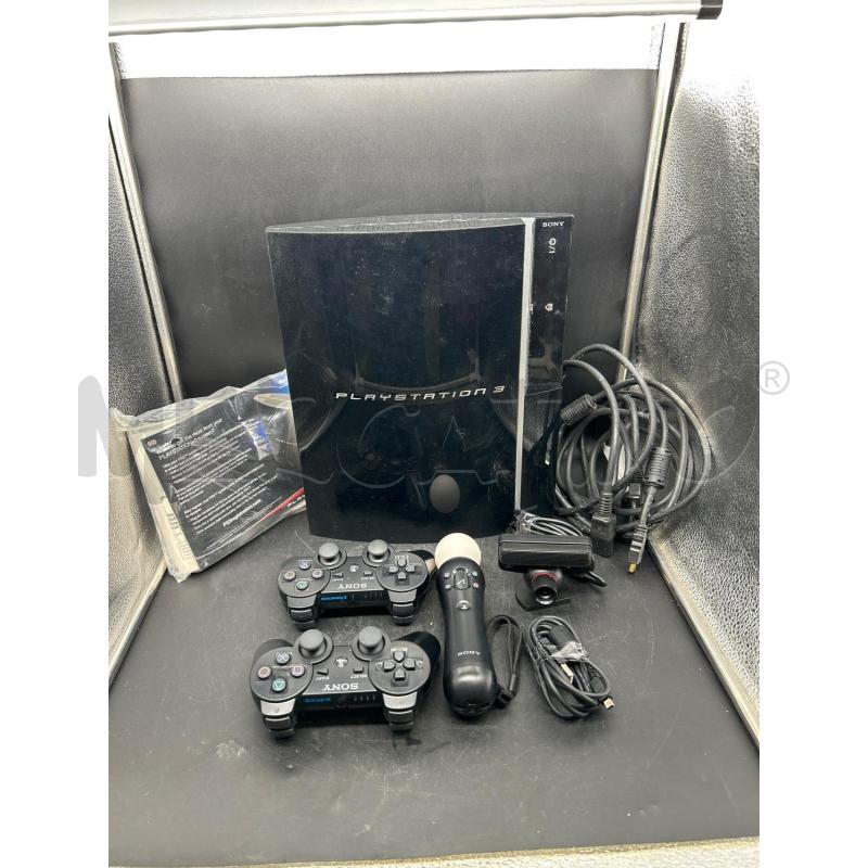 PLAY STATION 3 80GIGA + 2 CONTROLLER + ACCESSORI | Mercatino dell'Usato Burolo 1
