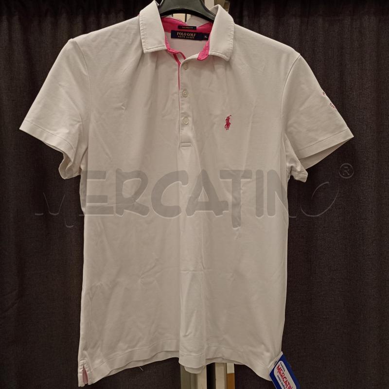 POLO DONNA POLO RALPHLAUREN BIANCA FUCSIA | Mercatino dell'Usato Burolo 1