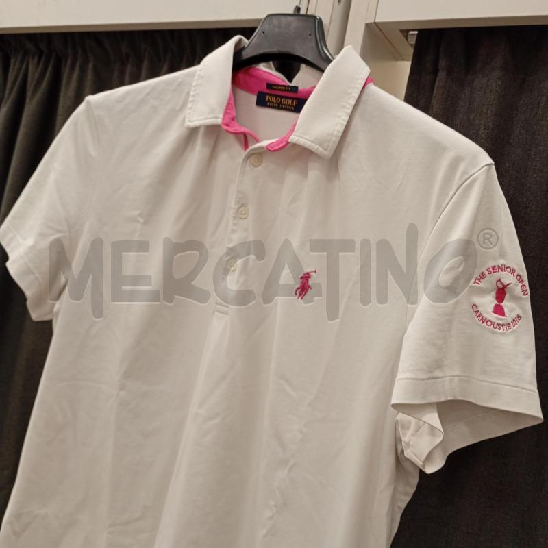 POLO DONNA POLO RALPHLAUREN BIANCA FUCSIA | Mercatino dell'Usato Burolo 3