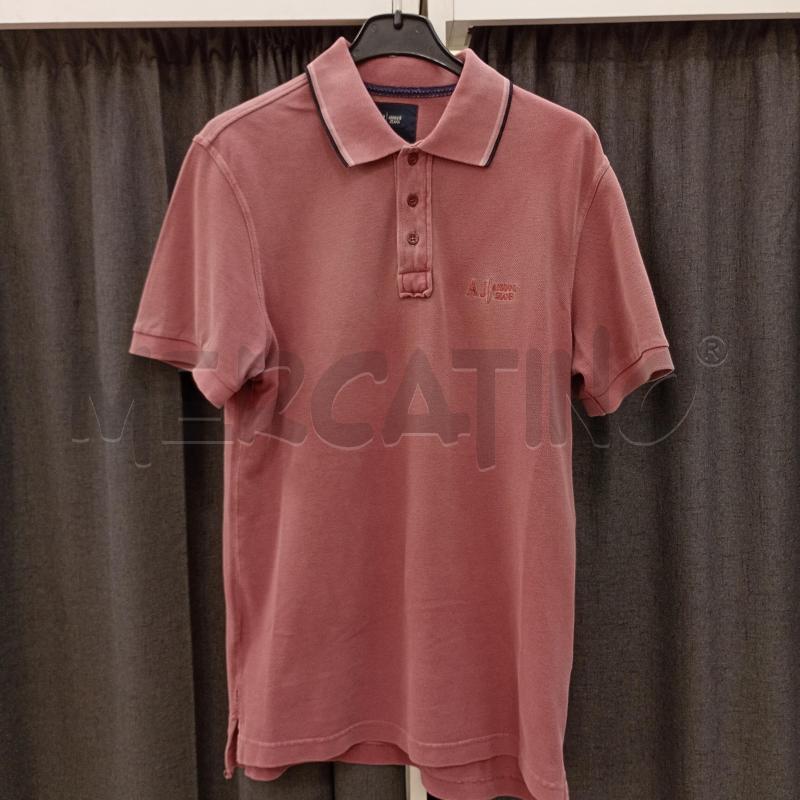 POLO UOMO ARMANI JEANS ROSA ANTICO SLVATO COTONE PIQUÈ | Mercatino dell'Usato Burolo 1