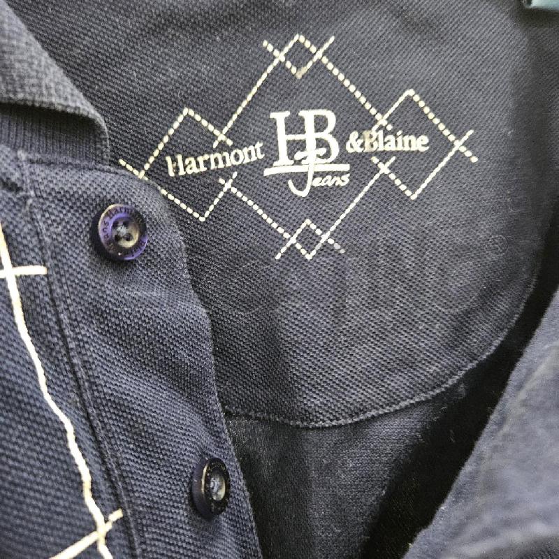POLO UOMO HARMONTH&BELIN BLU QUADRETTI BIANCHI PIQUÈ | Mercatino dell'Usato Burolo 5
