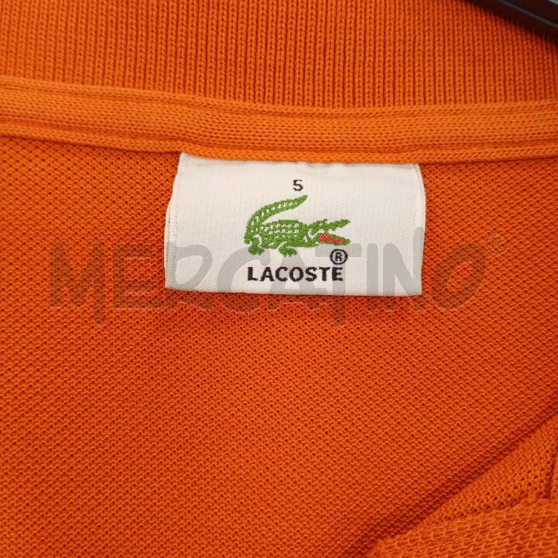 POLO UOMO LACOSTE ARANCIONE PIQUÈ | Mercatino dell'Usato Burolo 4