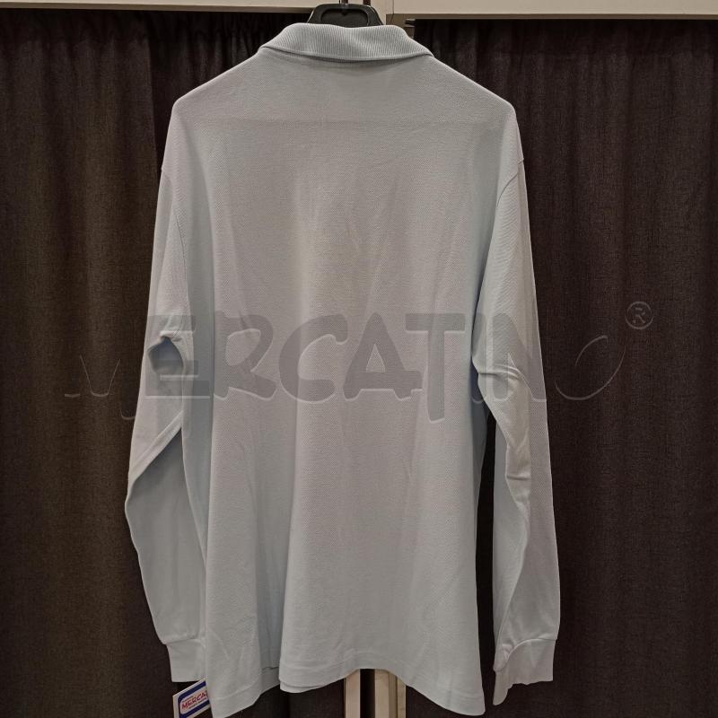 POLO UOMO LACOSTE AZZURRO PIQUÈ | Mercatino dell'Usato Burolo 2