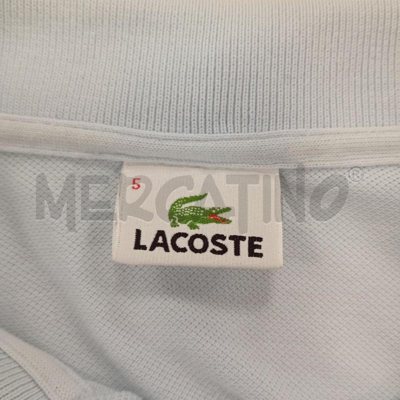 POLO UOMO LACOSTE AZZURRO PIQUÈ | Mercatino dell'Usato Burolo 4