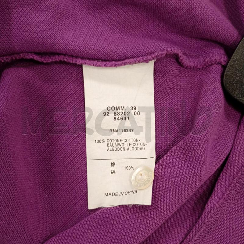 POLO UOMO MONCLER VIOLA PIQUÈ | Mercatino dell'Usato Burolo 4