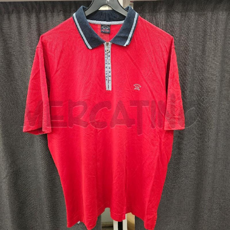POLO UOMO PAUL&SHARK ROSSO 1/2ZIP | Mercatino dell'Usato Burolo 1